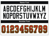 Custom Scarlet Black-Gold Drift Fashion Football Jersey