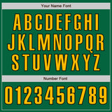 Custom Kelly Green Gold-Black Authentic Baseball Jersey