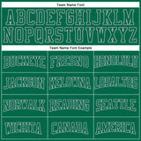 Custom Kelly Green Gray Authentic Football Jersey