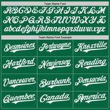 Custom Kelly Green White-Yellow Authentic Baseball Jersey