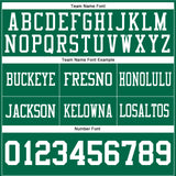 Custom Kelly Green White Authentic Football Jersey