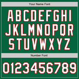 Custom Stitched Kelly Green White-Red Baseball Pullover Sweatshirt Hoodie