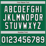 Custom Stitched Kelly Green White-Black Baseball Pullover Sweatshirt Hoodie