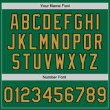 Custom Stitched Kelly Green Old Gold-Black Baseball Pullover Sweatshirt Hoodie