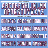 Custom Light Blue Royal-Red Mesh Authentic Throwback Baseball Jersey