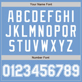 Custom Light Blue White Authentic Baseball Jersey