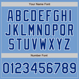 Custom Light Blue Royal-White Authentic Baseball Jersey