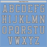 Custom Light Blue Gray-Steel Gray Authentic Baseball Jersey