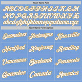 Custom Light Blue White-Old Gold Authentic Throwback Basketball Jersey