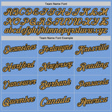 Custom Light Blue Old Gold-Black Authentic Throwback Basketball Jersey