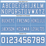 Custom Light Blue White-Royal Authentic Football Jersey