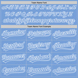 Custom Light Blue White Authentic Baseball Jersey