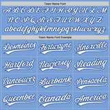 Custom Stitched Light Blue White-Royal Baseball Pullover Sweatshirt Hoodie