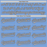 Custom Stitched Light Blue Gray-Steel Gray Baseball Pullover Sweatshirt Hoodie