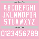Custom Light Pink White Authentic Baseball Jersey