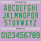 Custom Light Purple Teal-Yellow Authentic Baseball Jersey