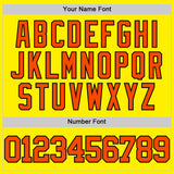 Custom Light Yellow Orange-Black Authentic Basketball Jersey