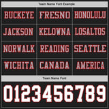 Custom Black White Gray-Red Long Sleeve Authentic Football Jersey