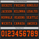 Custom Black Orange Long Sleeve Authentic Football Jersey