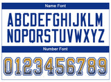 Custom Gold Royal-White Drift Fashion Football Jersey