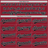 Custom Maroon Black-Gray Authentic Throwback Baseball Jersey