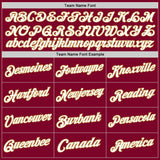 Custom Maroon White-Old Gold Authentic Throwback Basketball Jersey