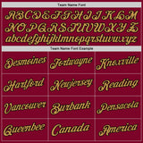 Custom Maroon Black-Old Gold Authentic Throwback Basketball Jersey