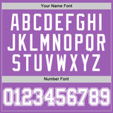 Custom Medium Purple White Authentic Basketball Jersey