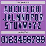 Custom Medium Purple Navy-White Authentic Basketball Jersey