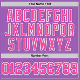 Custom Medium Purple Pink-White Authentic Basketball Jersey