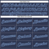 Custom Stitched Navy Light Blue Sports Pullover Sweatshirt Hoodie