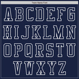 Custom Navy White Authentic Baseball Jersey