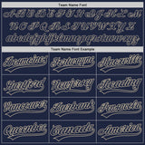 Custom Navy Cream Authentic Baseball Jersey