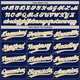 Custom Navy Vegas Gold-White Authentic Baseball Jersey