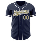 Custom Navy Camo-White Authentic Baseball Jersey
