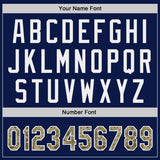 Custom Navy Camo-White Authentic Baseball Jersey