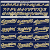 Custom Navy Camo-Cream Authentic Baseball Jersey