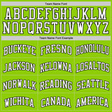 Custom Neon Green White Pinstripe Black Authentic Basketball Jersey