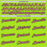 Custom Neon Green Medium Pink-Black Authentic Throwback Basketball Jersey