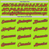 Custom Neon Green Orange-Royal Authentic Throwback Basketball Jersey