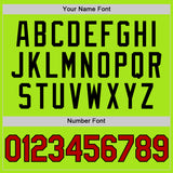 Custom Neon Green Red-Black Authentic Throwback Basketball Jersey