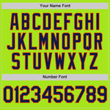 Custom Neon Green Navy-Orange Authentic Throwback Basketball Jersey