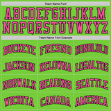 Custom Neon Green Pink-Black Authentic Basketball Jersey