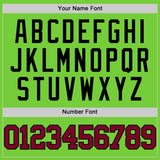 Custom Neon Green Maroon-Black Authentic Basketball Jersey