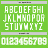 Custom Neon Green White Authentic Basketball Jersey