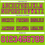 Custom Neon Green Pink-Black Authentic Football Jersey
