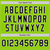 Custom Stitched Neon Green Black-White Baseball Pullover Sweatshirt Hoodie