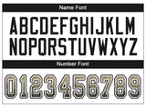 Custom Vegas Gold Black-White Drift Fashion Football Jersey
