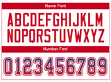 Custom Royal Scarlet-White Drift Fashion Football Jersey