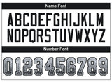 Custom White Black-Silver Drift Fashion Football Jersey